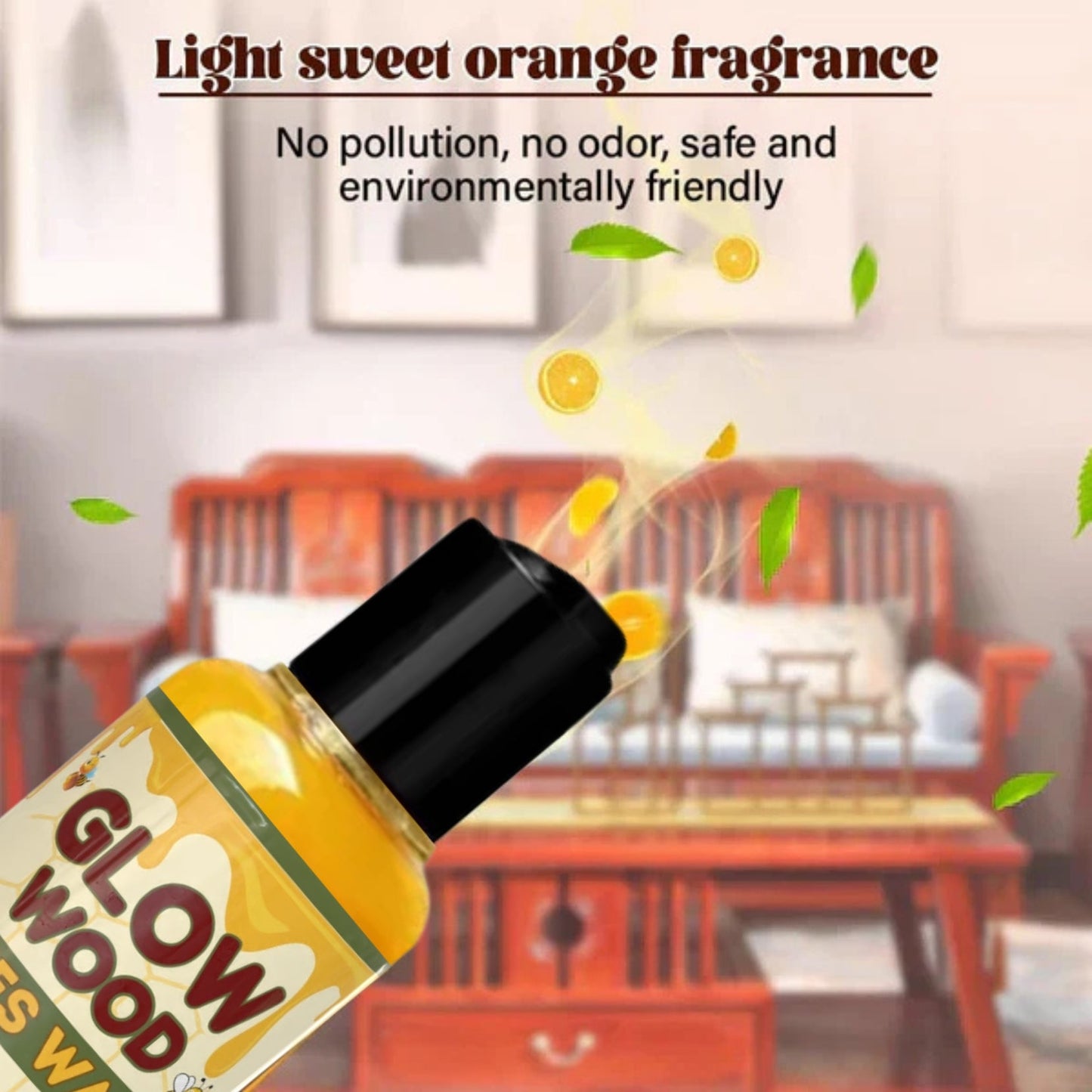 GLOW WOOD Bee Wax Wood Furniture Polish [ Pack of 3 ]