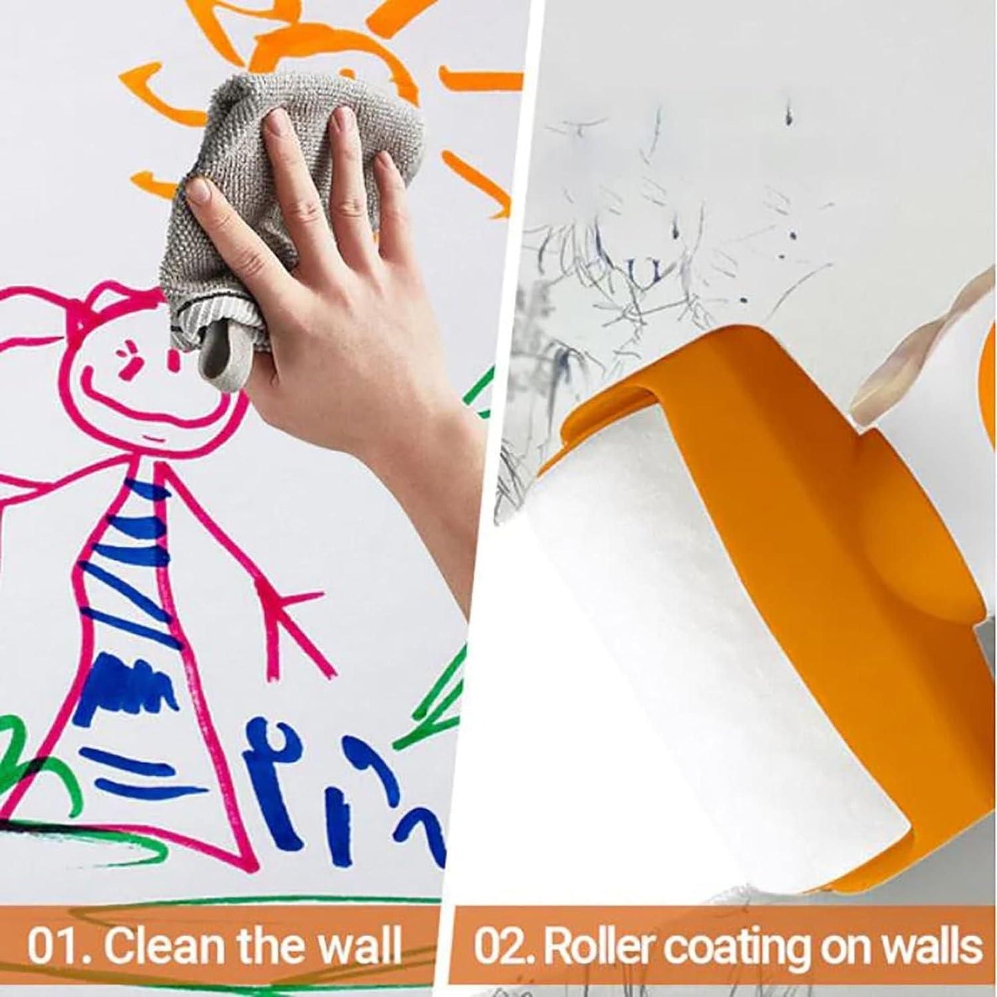 Small Roller Paint Wall Patching Brush